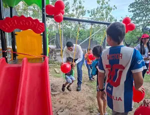 Fortaleciendo el tejido comunitario: Veolia inaugura espacio recreativo para los niños de Patio Bonito, en Barrancabermeja
